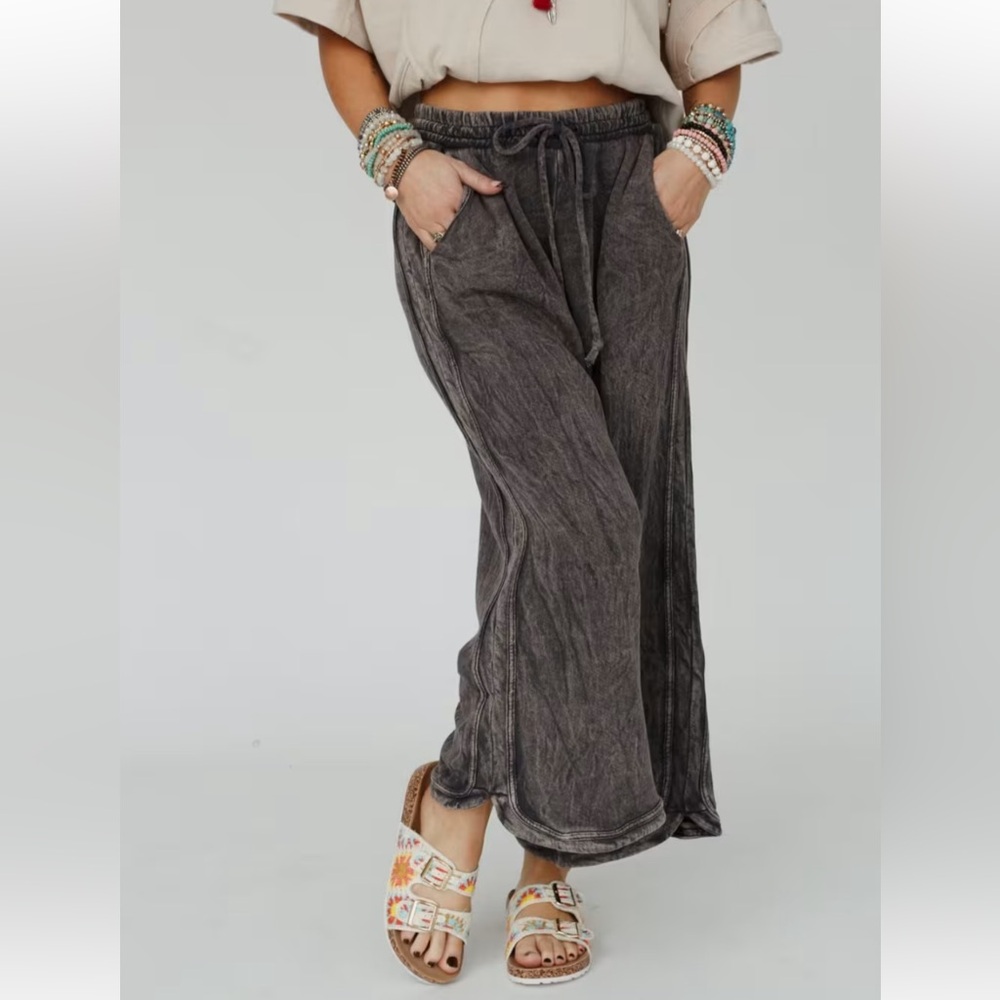 The Nest So Comfy Wide Leg Pant Petite Length (Gray)